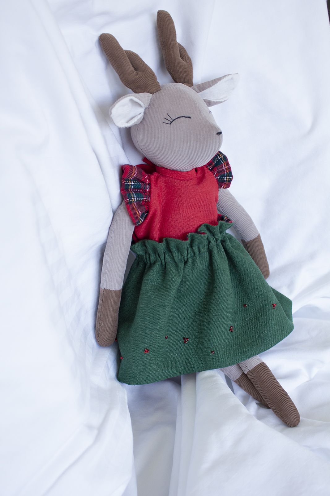 Obojstranné oblečenie pre Zvieratká ( Vianočný set )