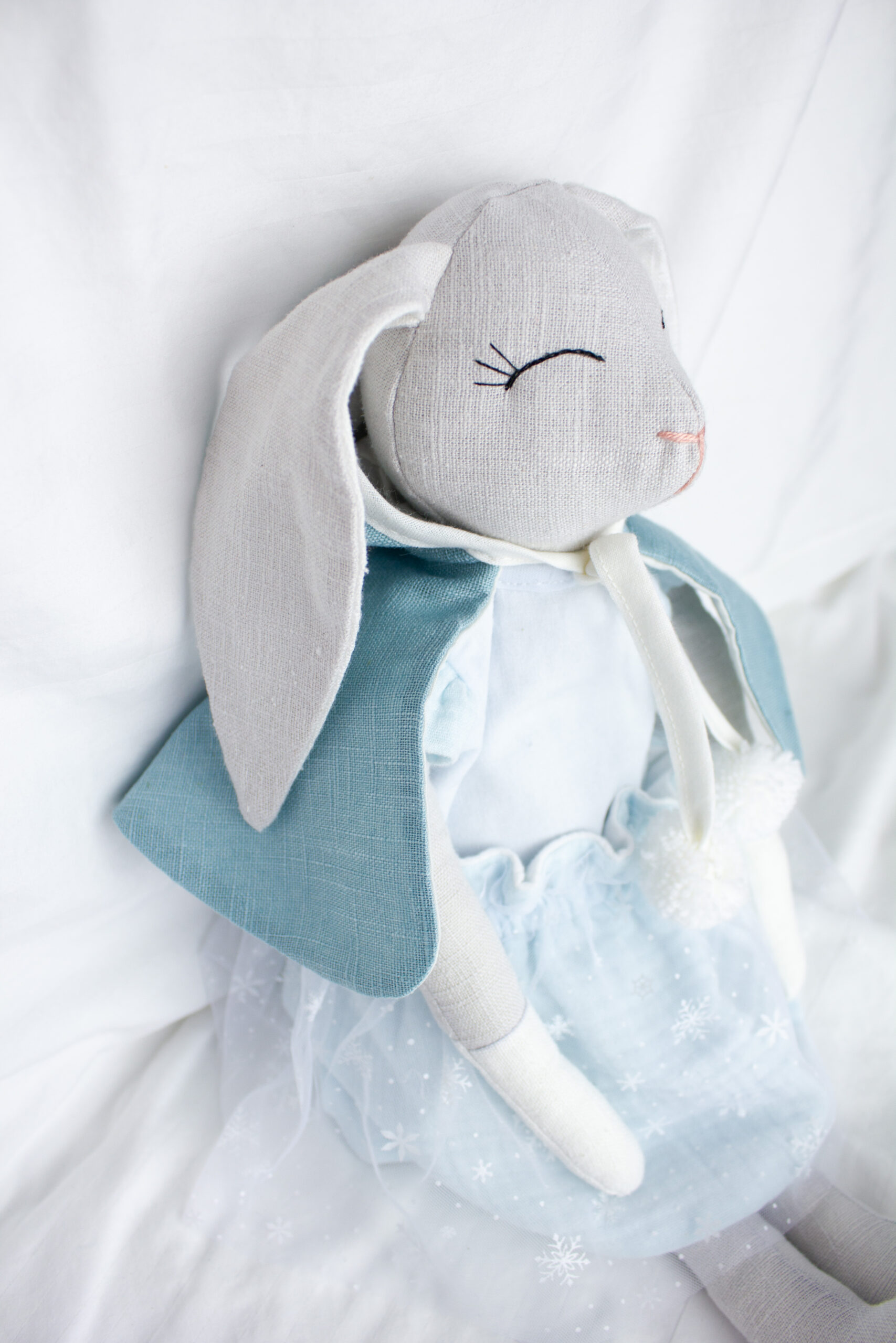 Vianočný ľanový  zajačik