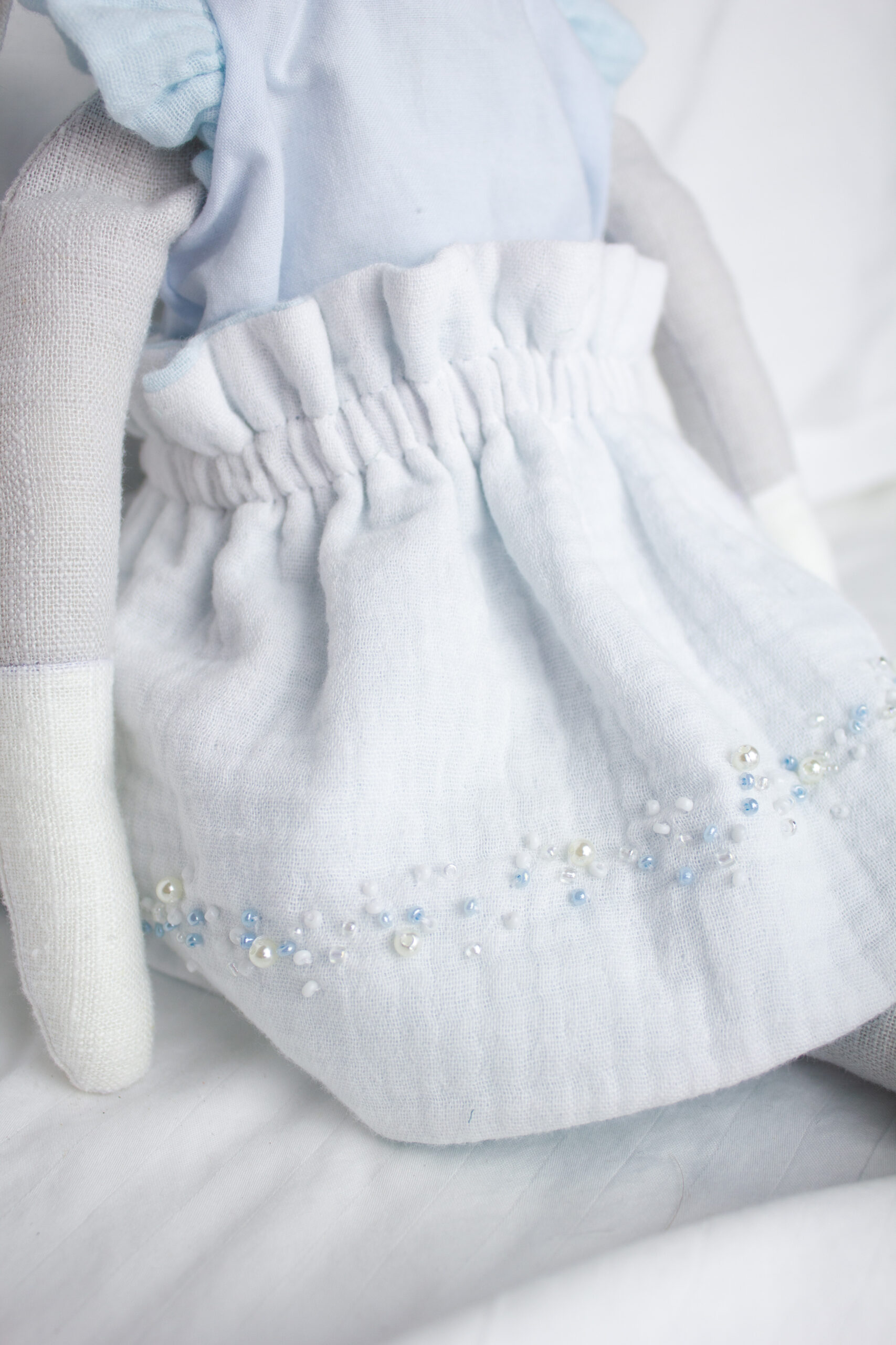 Vianočný ľanový  zajačik