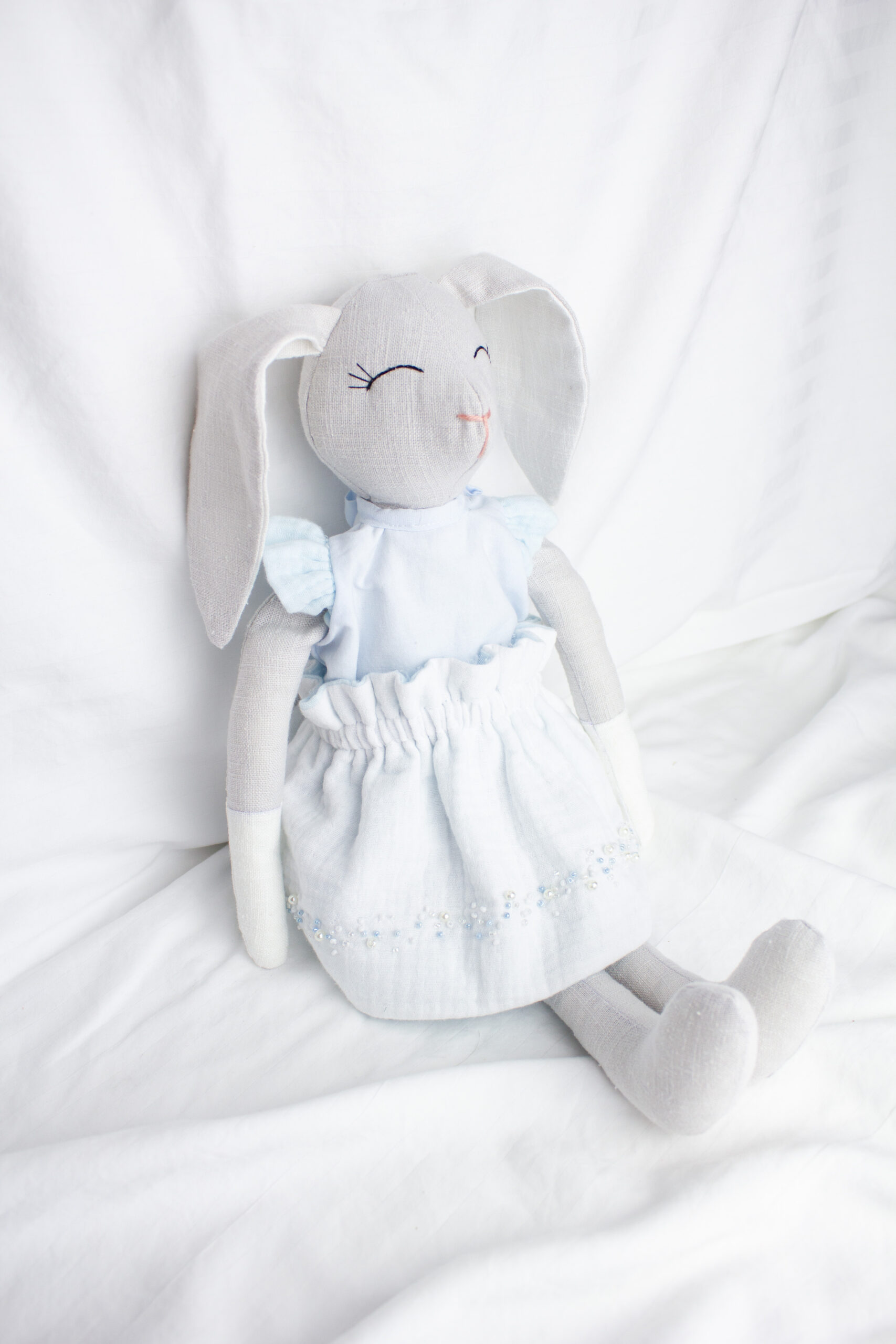 Vianočný ľanový  zajačik